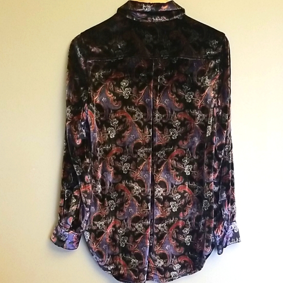 Equipment Velvet Paisley Shirt Sz Small - Picture 5 of 6